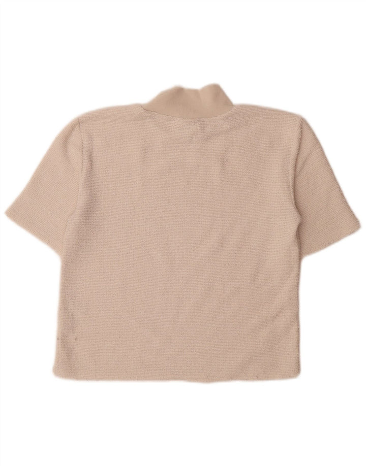 Tricou pentru femei Zara UK 12 Poliester alb mediu