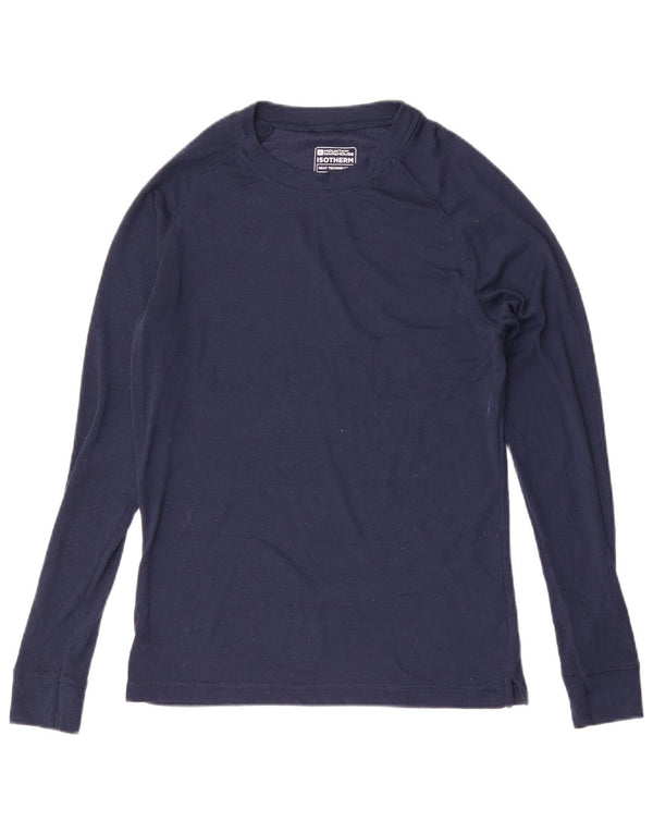 Top pentru femei Mountain Warehouse cu mânecă lungă UK 14 mare, poliester bleumarin