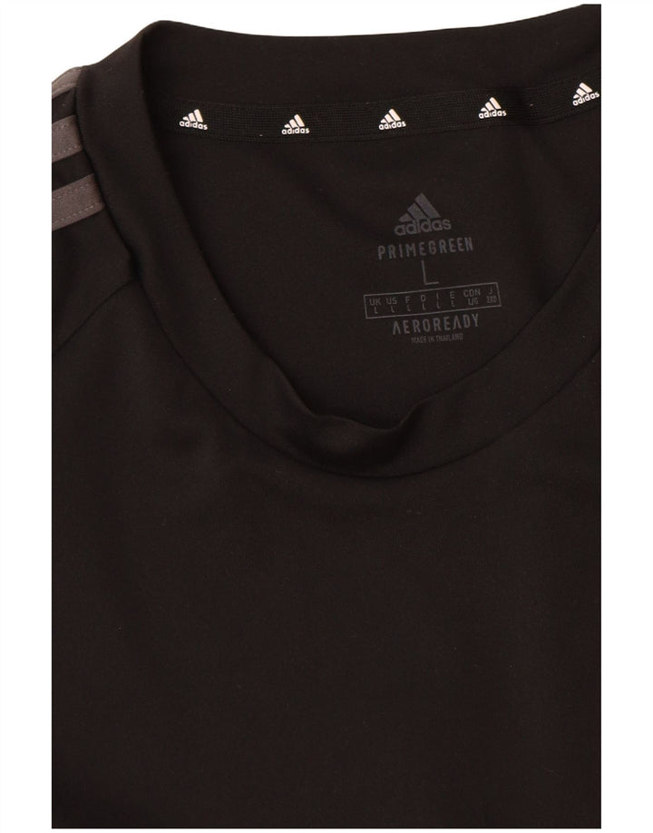 Tricou pentru bărbați Adidas Aeroready Top mare din poliester negru