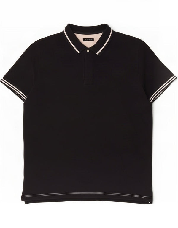 Cămașă polo Massimo Dutti pentru bărbați XL Bumbac bleumarin