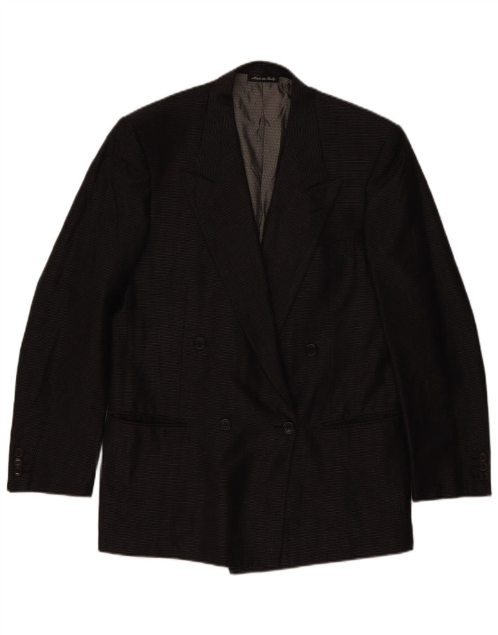 Jachetă Blazer pentru bărbați Pal Zileri IT 48 Medium Black Check Silk