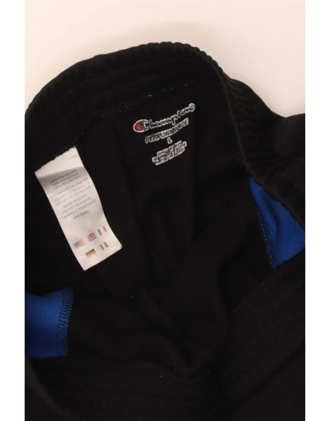 Pantaloni de trening pentru bărbați Champion Pantaloni de jogging, mari, negru, poliester color bloc