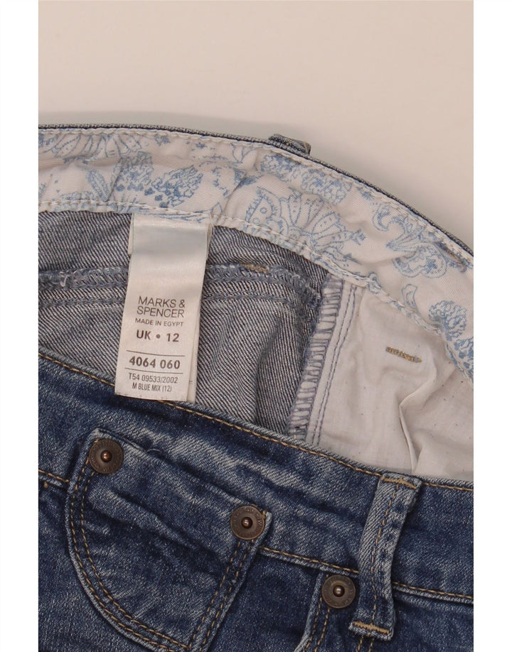 Pantaloni scurți din denim pentru bărbați Marks & Spencer UK 12 Medium W32 Bumbac albastru