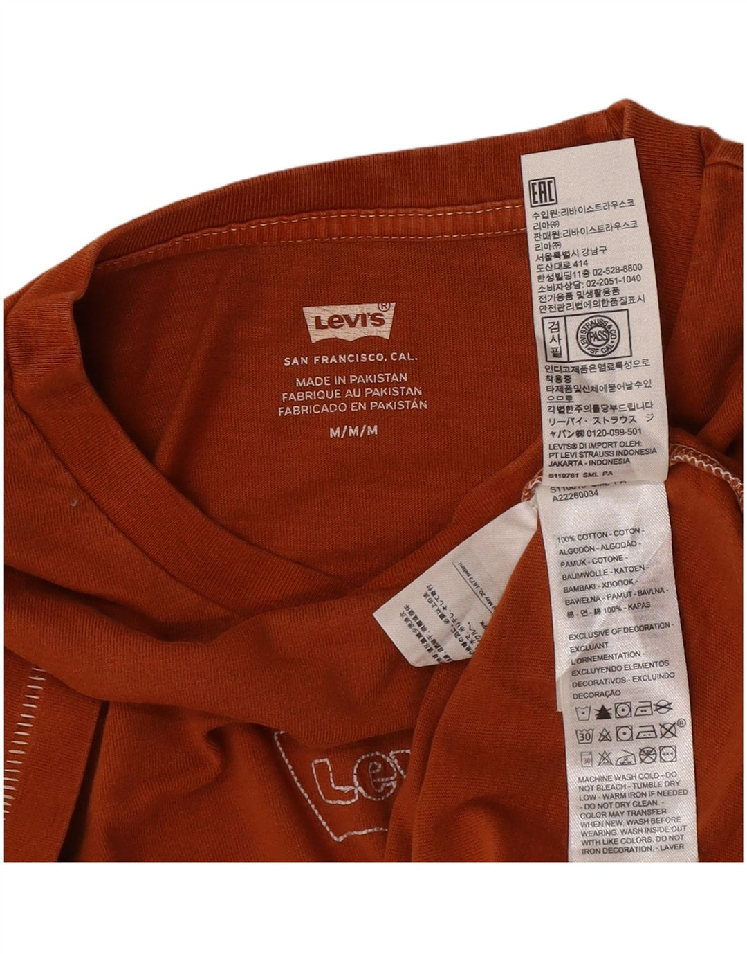 Tricou pentru femei Levi's Top UK 14 Medium Orange Bumbac
