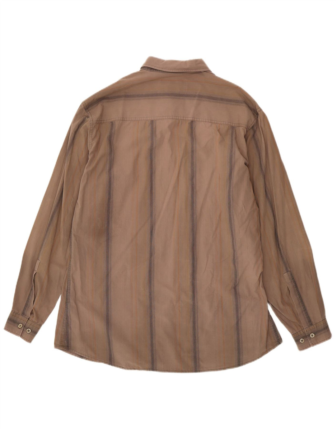Cămașă pentru bărbați Marlboro Classics 2XL, bumbac cu dungi maro