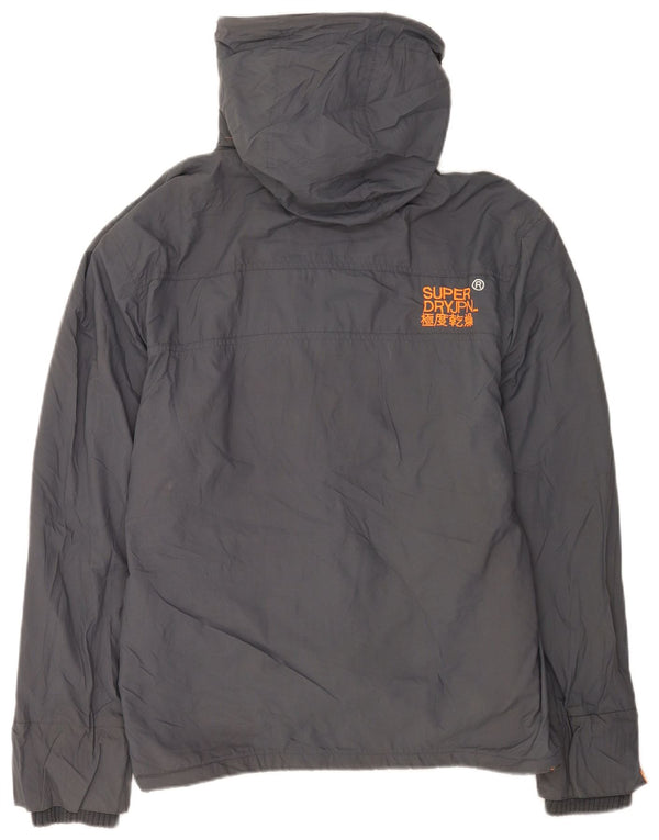 Superdry Mens The Windcheater Graphic Windbreaker Jacket UK 42 XL Grey