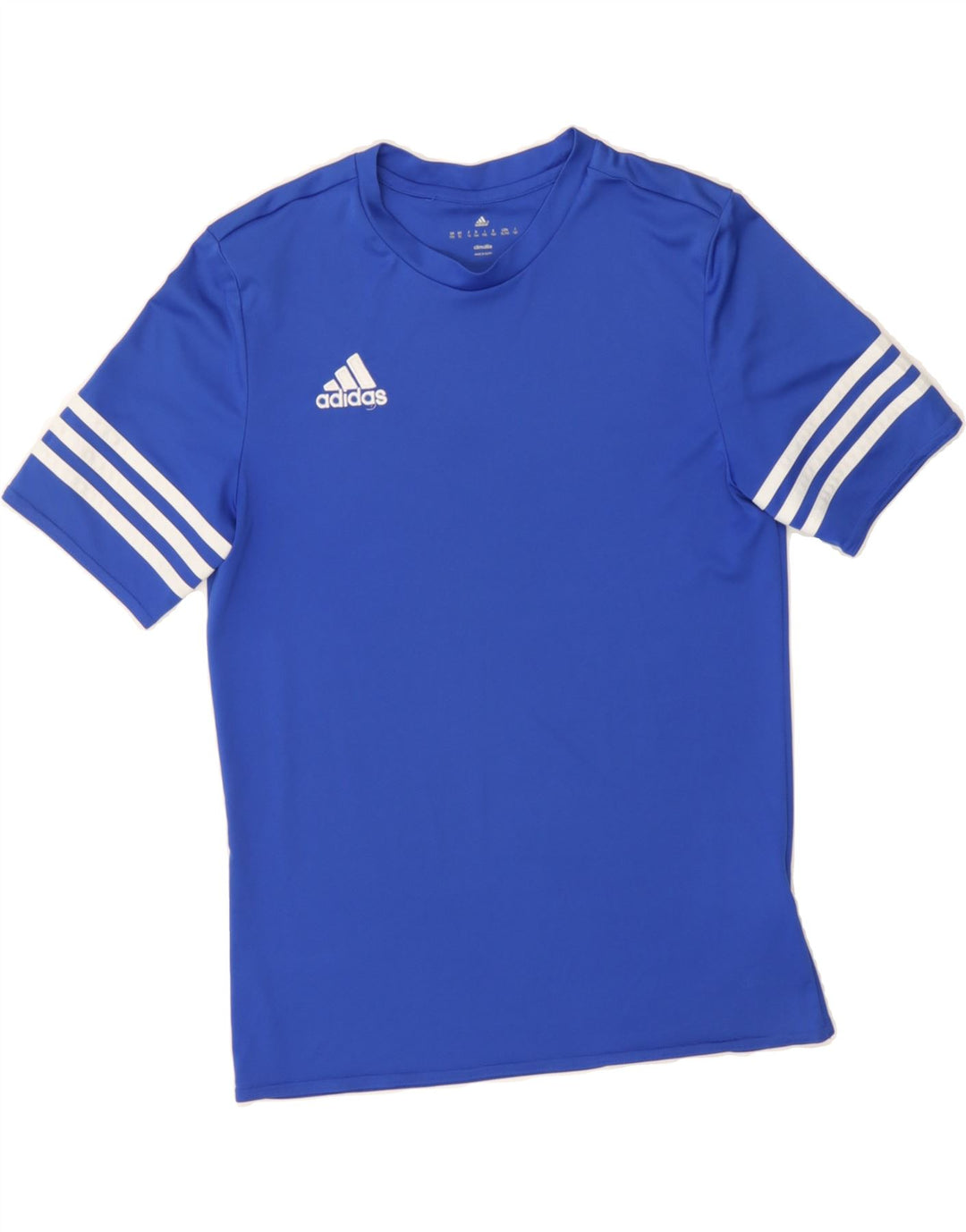 ADIDAS Boys Climalite T-Shirt Top 13-14 Years XL Blue Polyester Vintage Adidas and Second-Hand Adidas from Messina Hembry 