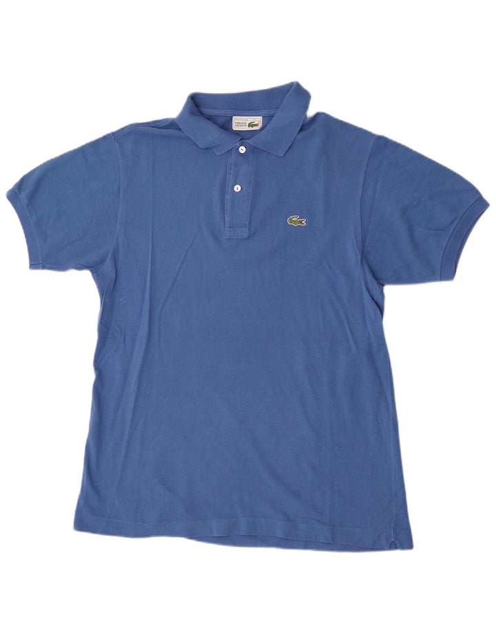 Tricou polo Lacoste pentru bărbați, mărimea 4, bumbac albastru mediu