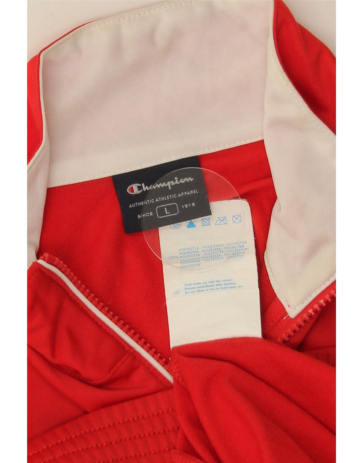 Jachetă de trening pentru bărbați CHAMPION, mare, roșu, poliester color bloc