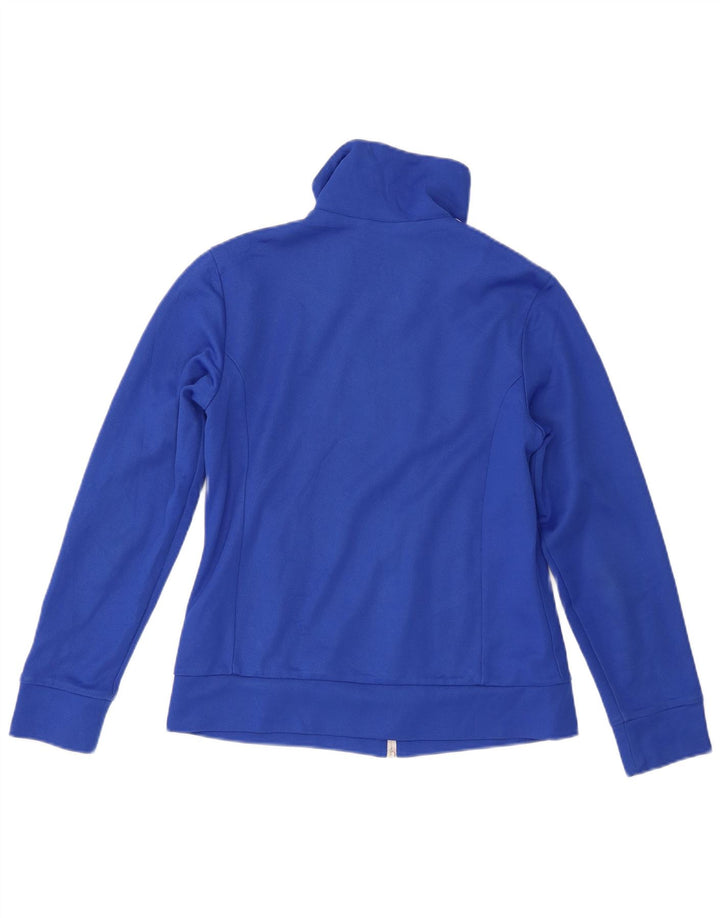 Jachetă de trening Adidas pentru femei UK 12, bumbac albastru mediu