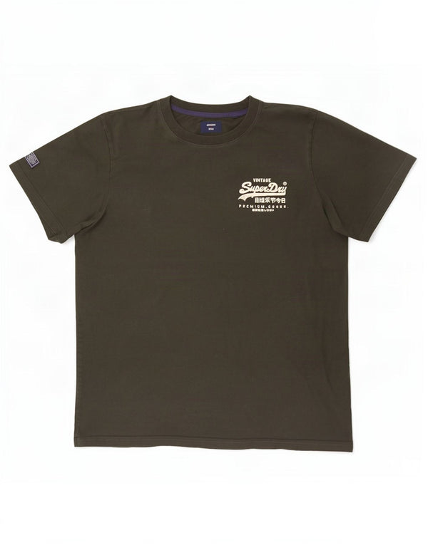 Tricou grafic pentru bărbați Superdry Top 3XL bumbac verde