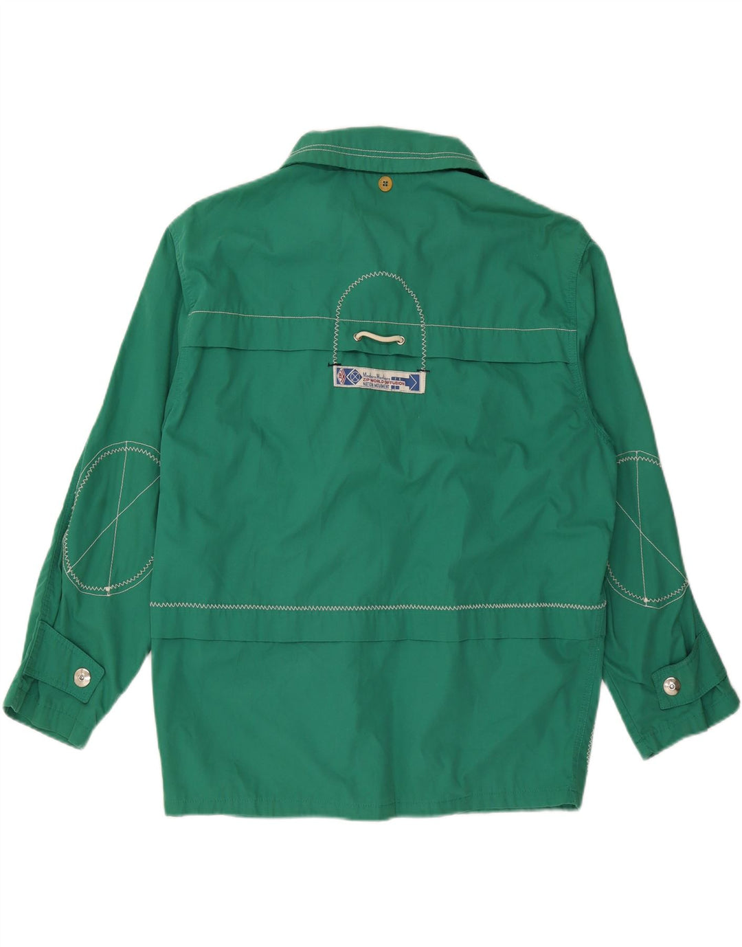 Jachetă pentru bărbați cu ZIP, UK 40, verde mare