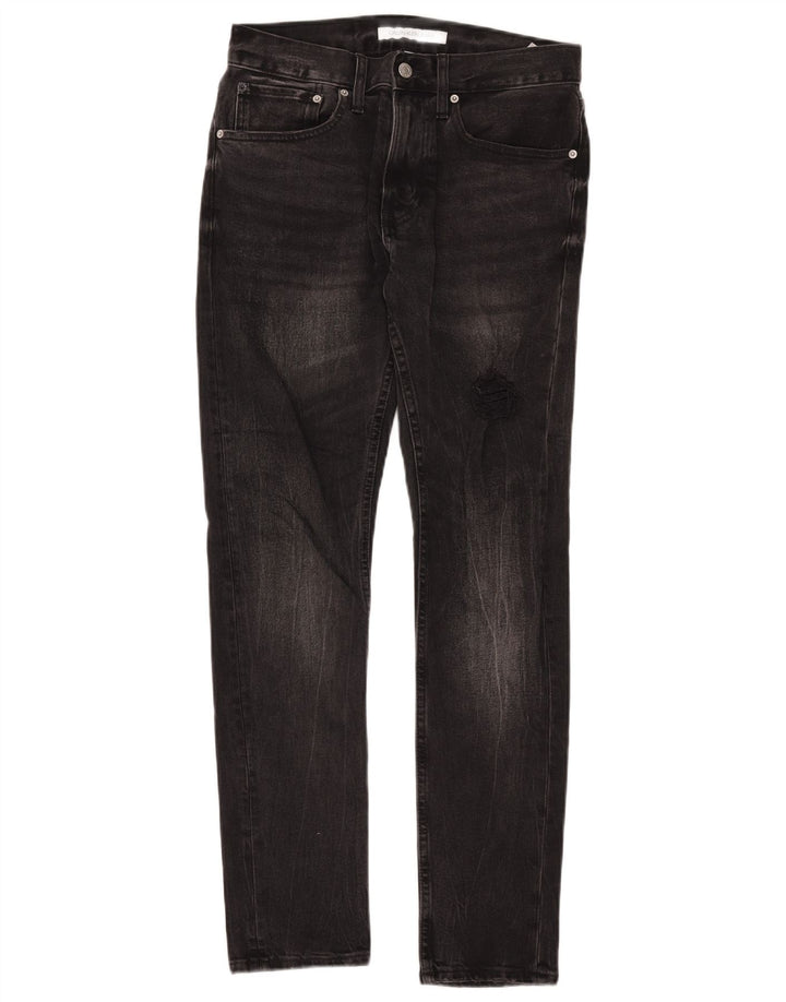 Blugi slim pentru bărbați Calvin Klein W29 L32 bumbac negru