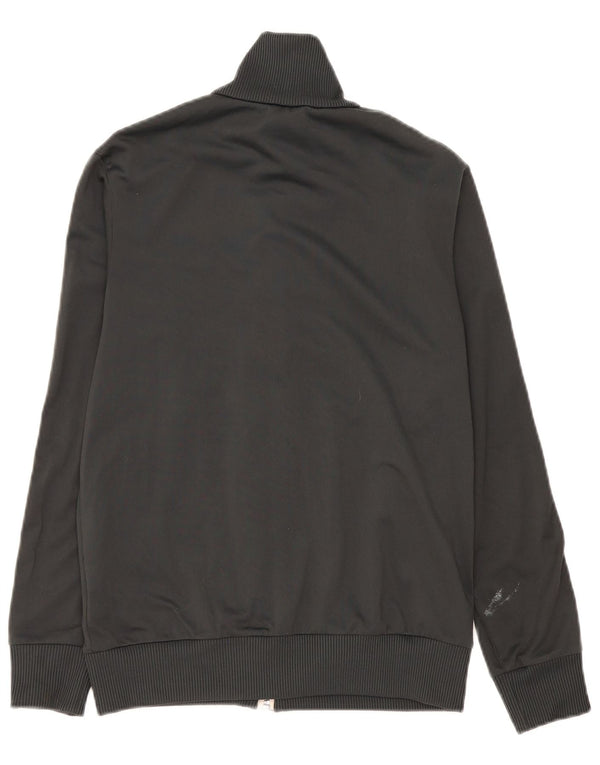 Adidas Boys Tracksuit Top Jacket 13-14 Years Black Polyester
