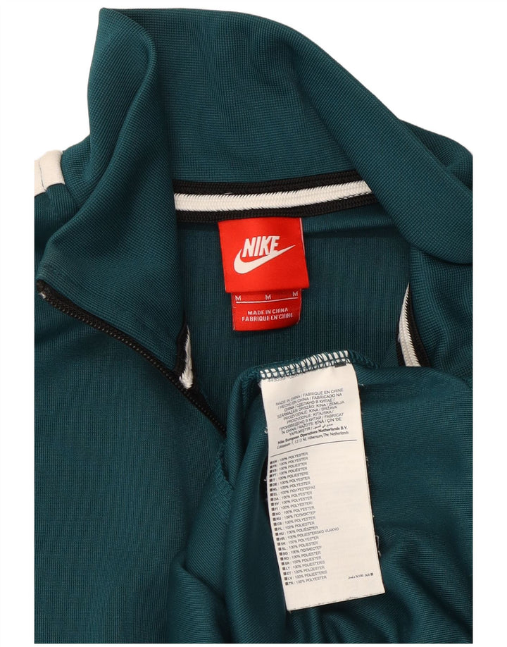 Jachetă de trening pentru bărbați Nike, verde mediu, poliester color bloc