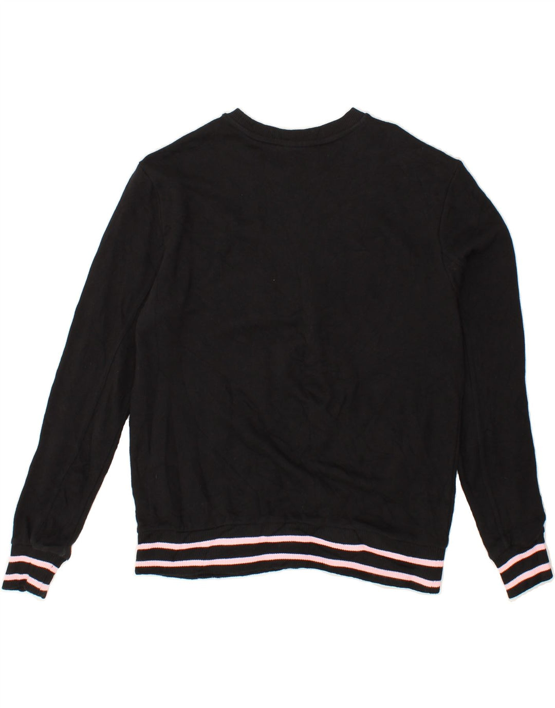FILA Womens Oversized Graphic Sweatshirt Jumper UK 14 Medium Black Cotton Vintage Fila and Second-Hand Fila from Messina Hembry 