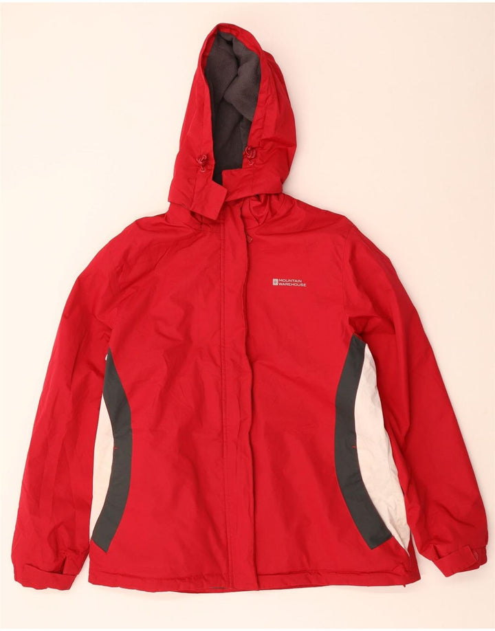 Jachetă Windbreaker cu glugă pentru femei Mountain Warehouse UK 18 XL Roșu