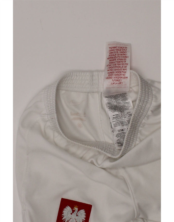 Pantaloni scurți sport grafic Nike pentru băieți 5-6 ani poliester alb mediu