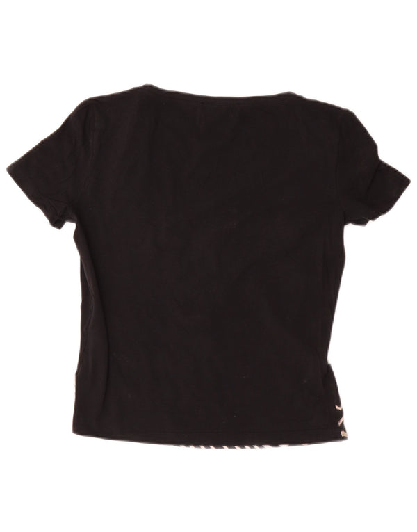 Tricou grafic Marella pentru femei Top UK 10 Small Negru Geometric Bumbac