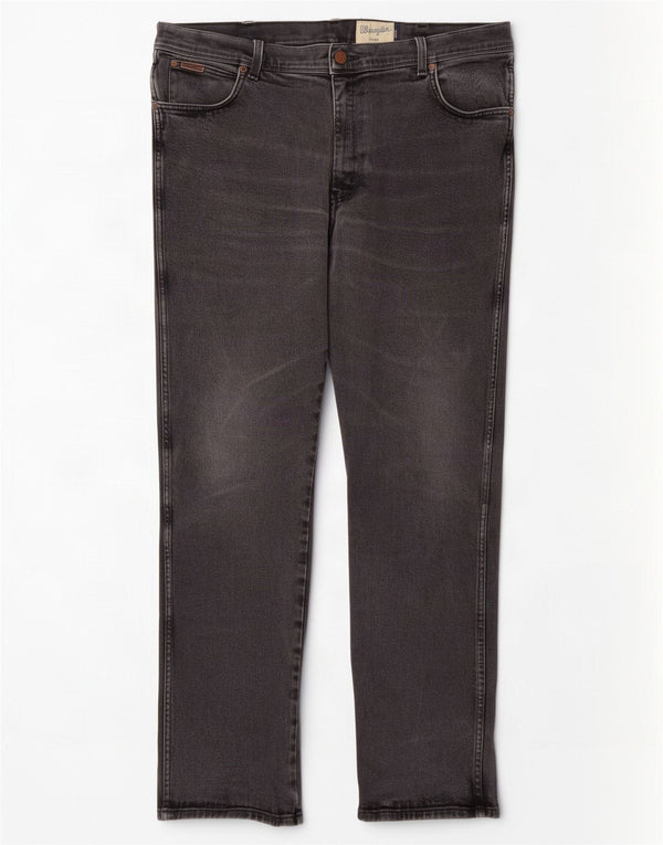 Blugi drepte pentru bărbați Wrangler Texas W40 L34 bumbac gri