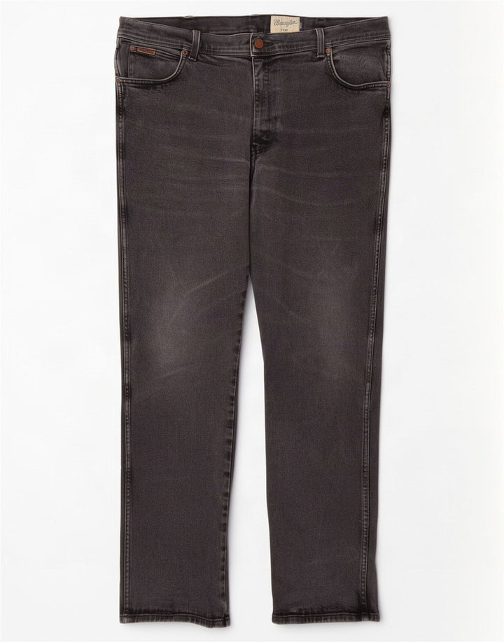 Blugi drepte pentru bărbați Wrangler Texas W40 L34 bumbac gri