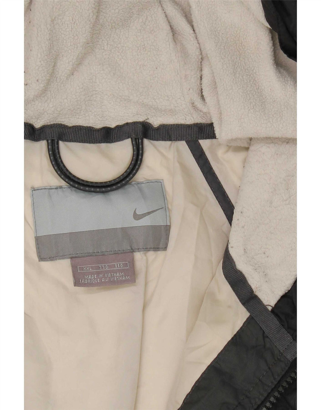 Palton căptușit cu glugă Nike pentru bărbați UK 44 2XL Poliester negru
