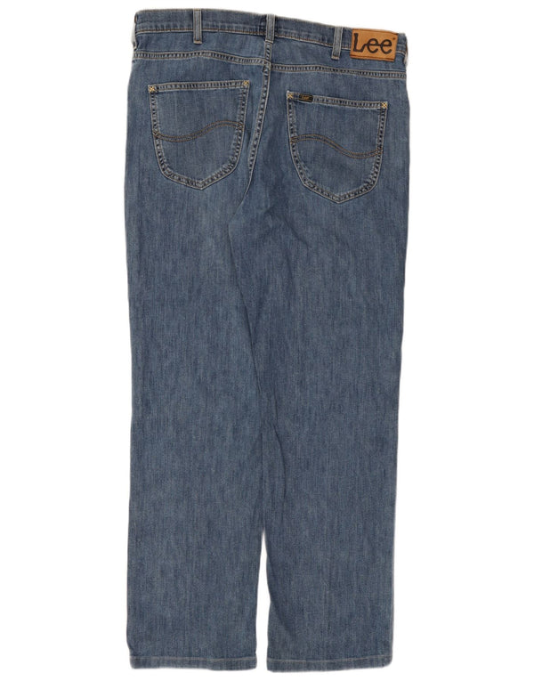 Blugi drepti drepte pentru bărbați Lee Brooklyn W36 L30 Bumbac albastru