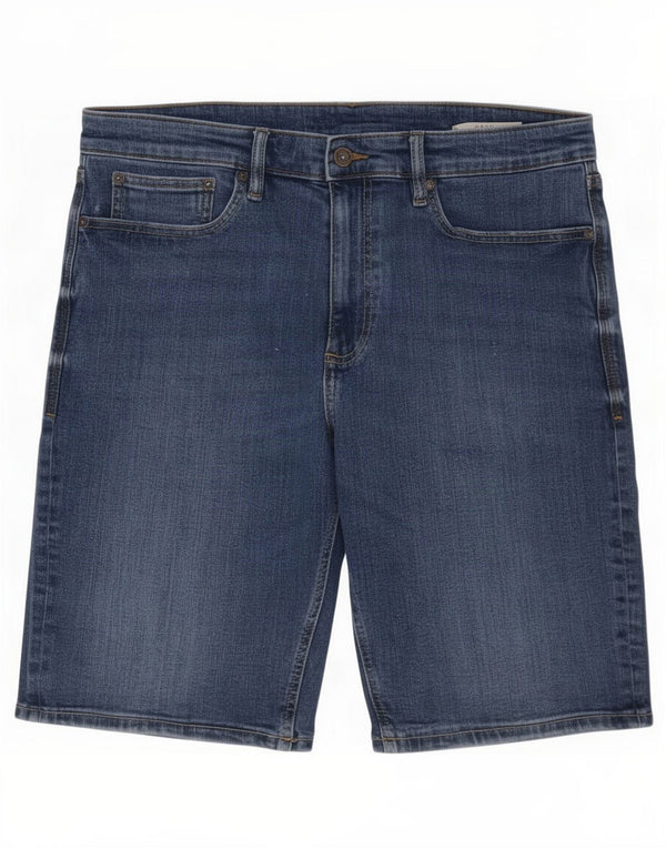 Marks & Spencer Pantaloni scurți din denim pentru bărbați, mari W34, bumbac albastru