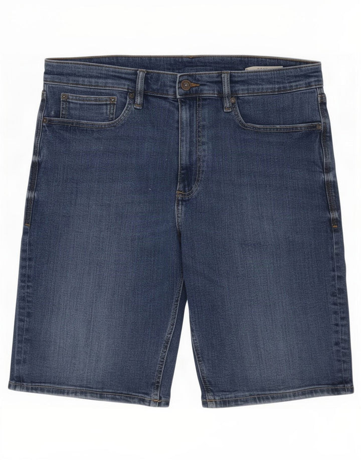 Marks & Spencer Pantaloni scurți din denim pentru bărbați, mari W34, bumbac albastru