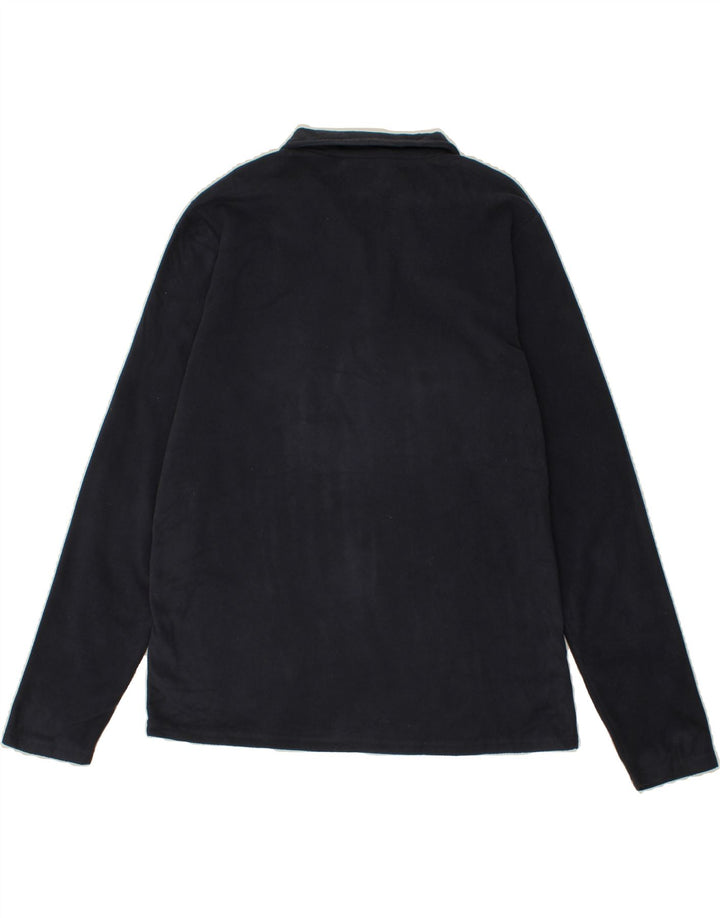 MOUNTAIN WAREHOUSE Mens Zip Neck Fleece Jumper Medium Navy Blue Vintage Mountain Warehouse and Second-Hand Mountain Warehouse from Messina Hembry 