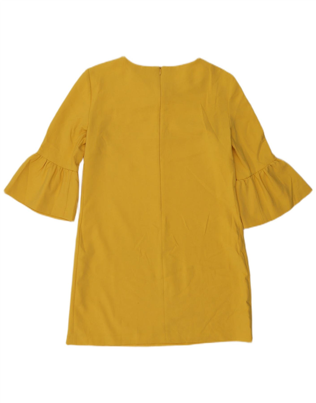 Rochie rotativă pentru femei Zara, cu mâneci 3/4, UK 14, galben mediu