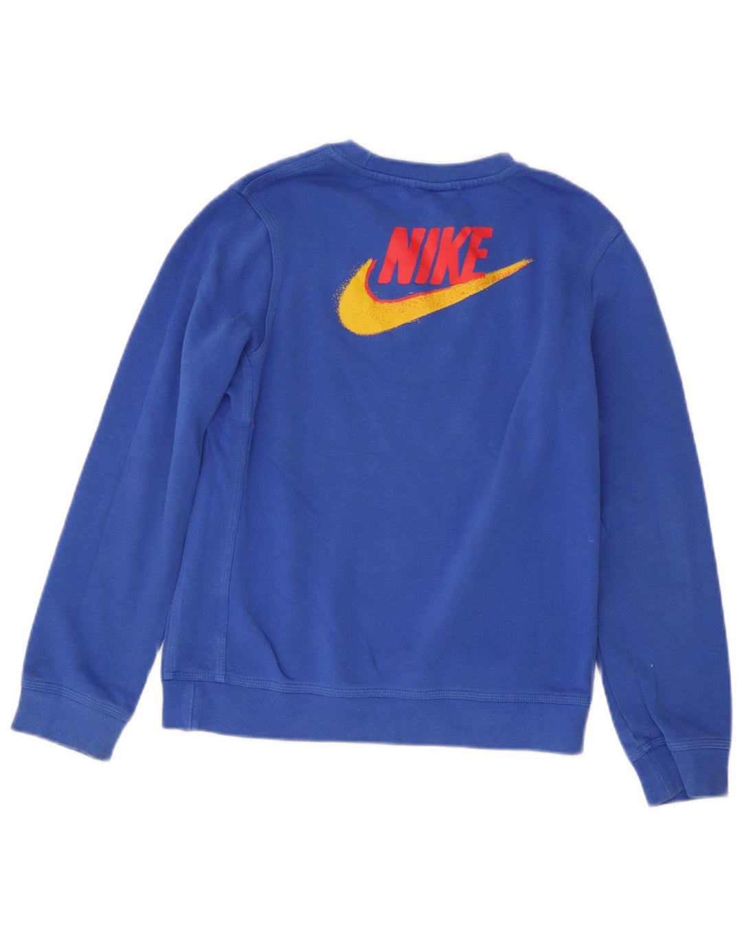 Pulover Nike pentru băieți grafic 12-13 ani, mare, albastru, bumbac