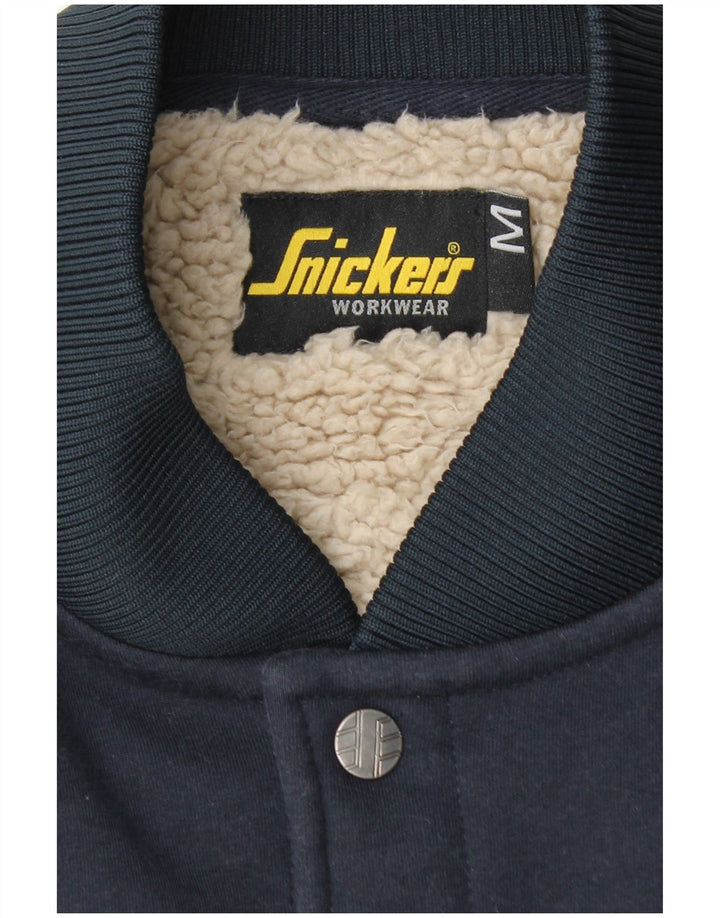 SNICKERS Jachetă de muncă pentru bărbați Sherpa Varsity UK 38 Bumbac mediu albastru bleumarin