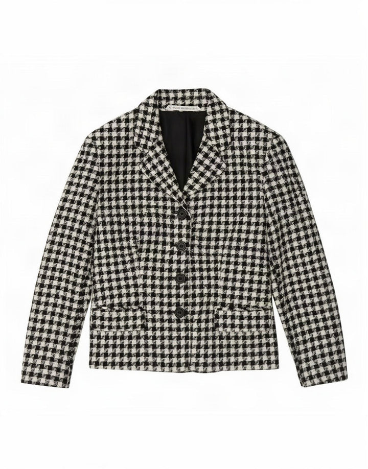 Jachetă pentru femei Marks & Spencer, cu 4 nasturi, UK 14, mare, negru, picior de gală