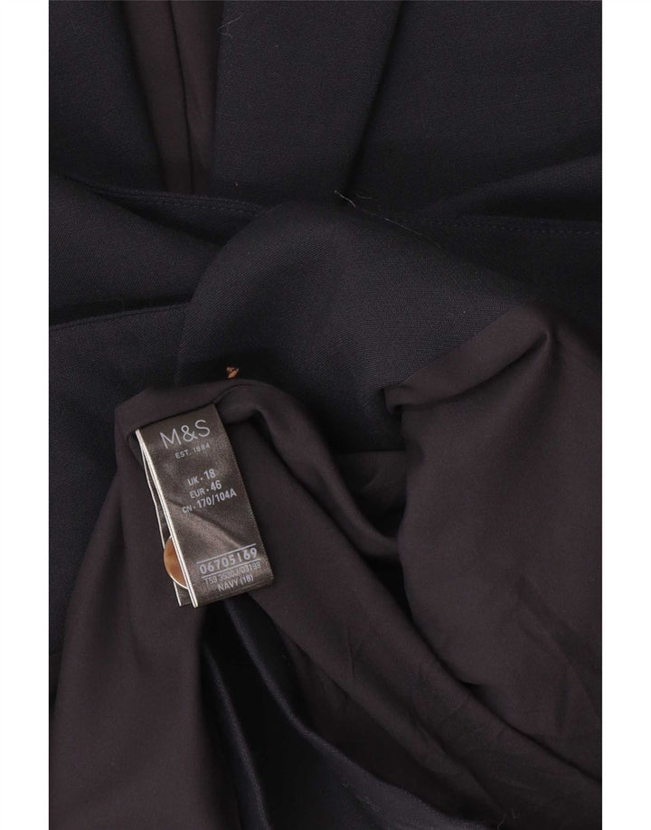 Marks & Spencer jachetă supradimensionată pentru femei cu 1 nasture, UK 18 XL, bleumarin
