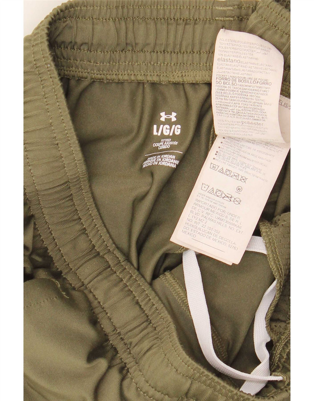Pantaloni de trening Under Armour pentru bărbați, mari, kaki, poliester