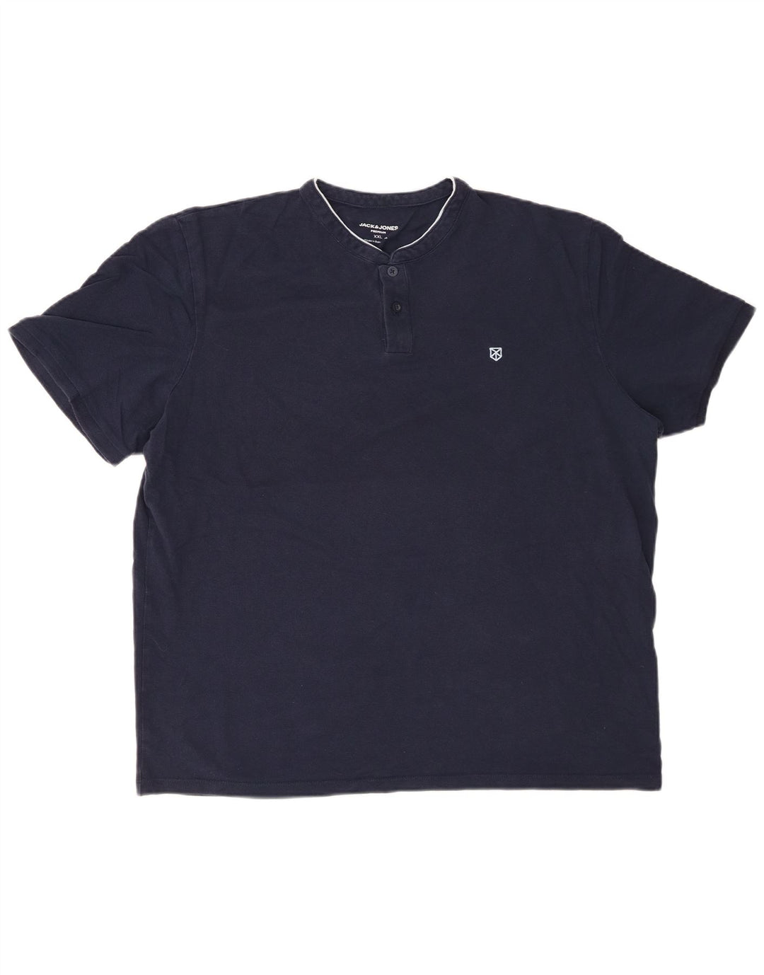 Cămașă polo pentru bărbați JACK & JONES 2XL bumbac bleumarin