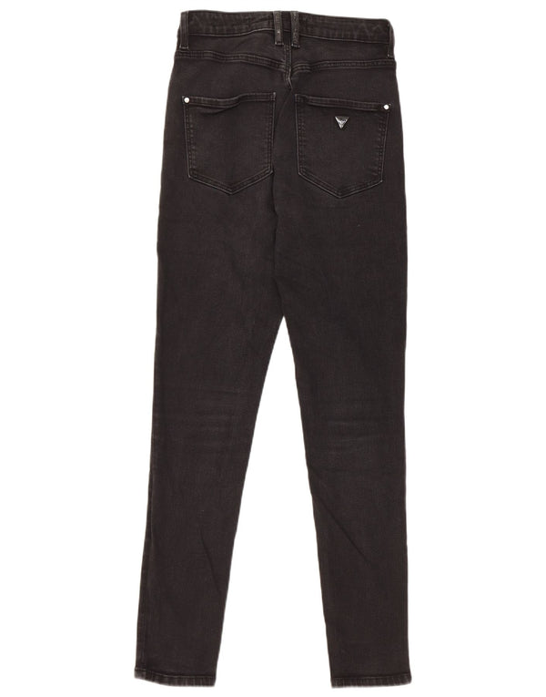 Blugi super skinny pentru femei Guess cu talie înaltă L26 L27 bumbac negru