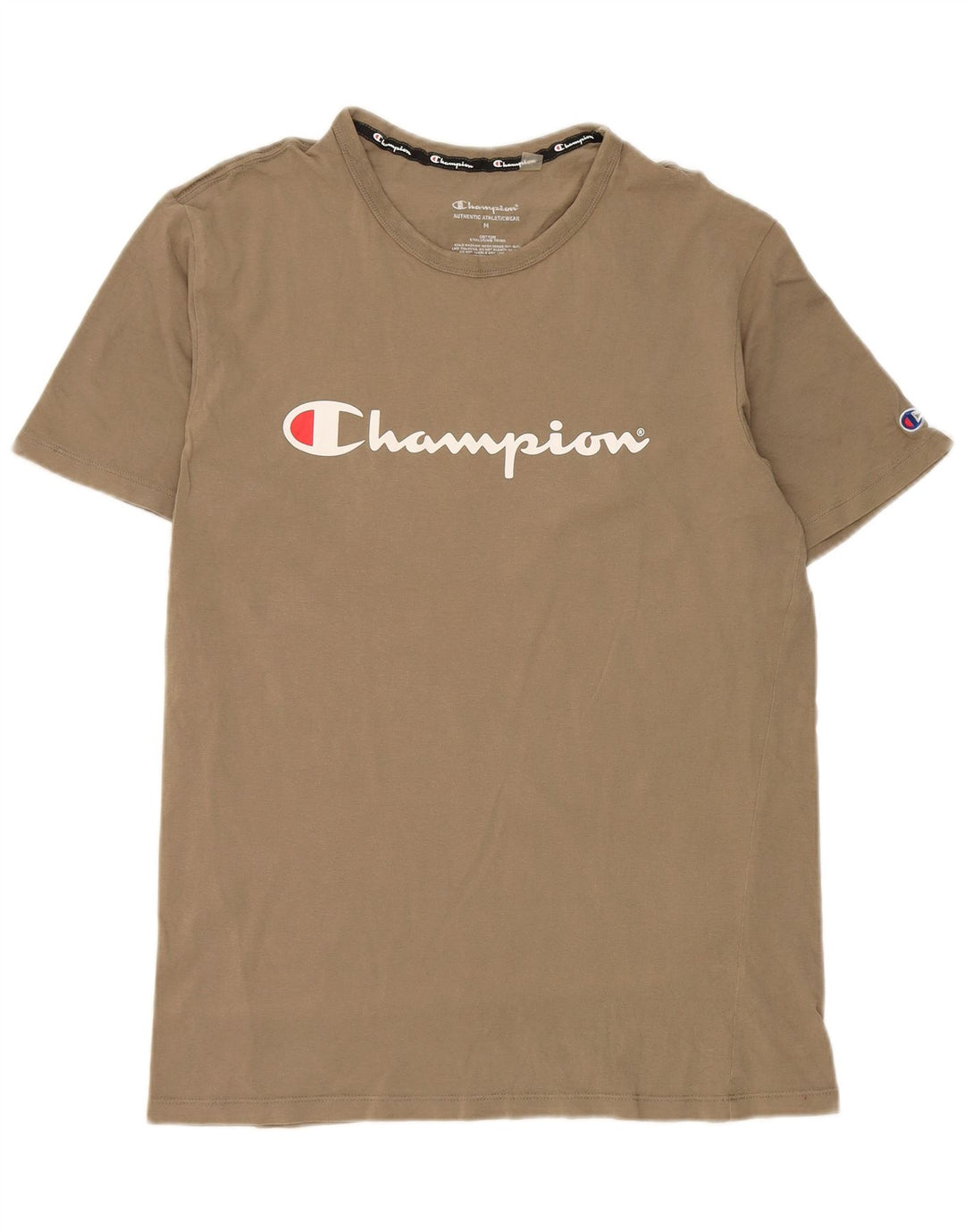 Tricou grafic Champion pentru bărbați Top Mediu Kaki Bumbac