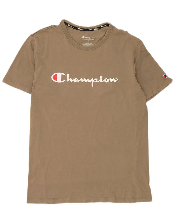 Tricou grafic Champion pentru bărbați Top Mediu Kaki Bumbac