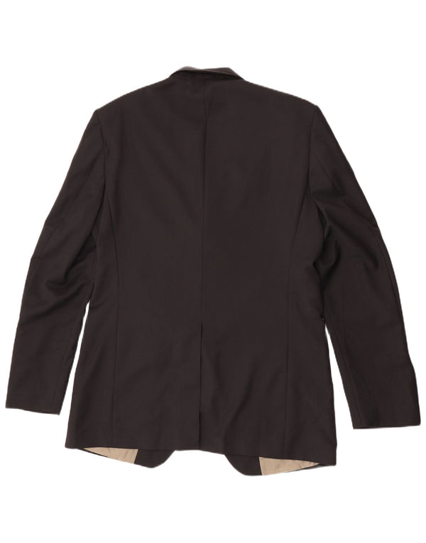Jachetă pentru bărbați Marks & Spencer, cu 3 nasturi, slim fit, UK 40 Medium Black