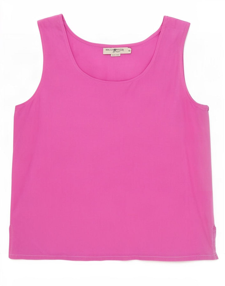Blunauta Femei Blunauta Fara Maneci Top IT 46 Mare Roz Matase