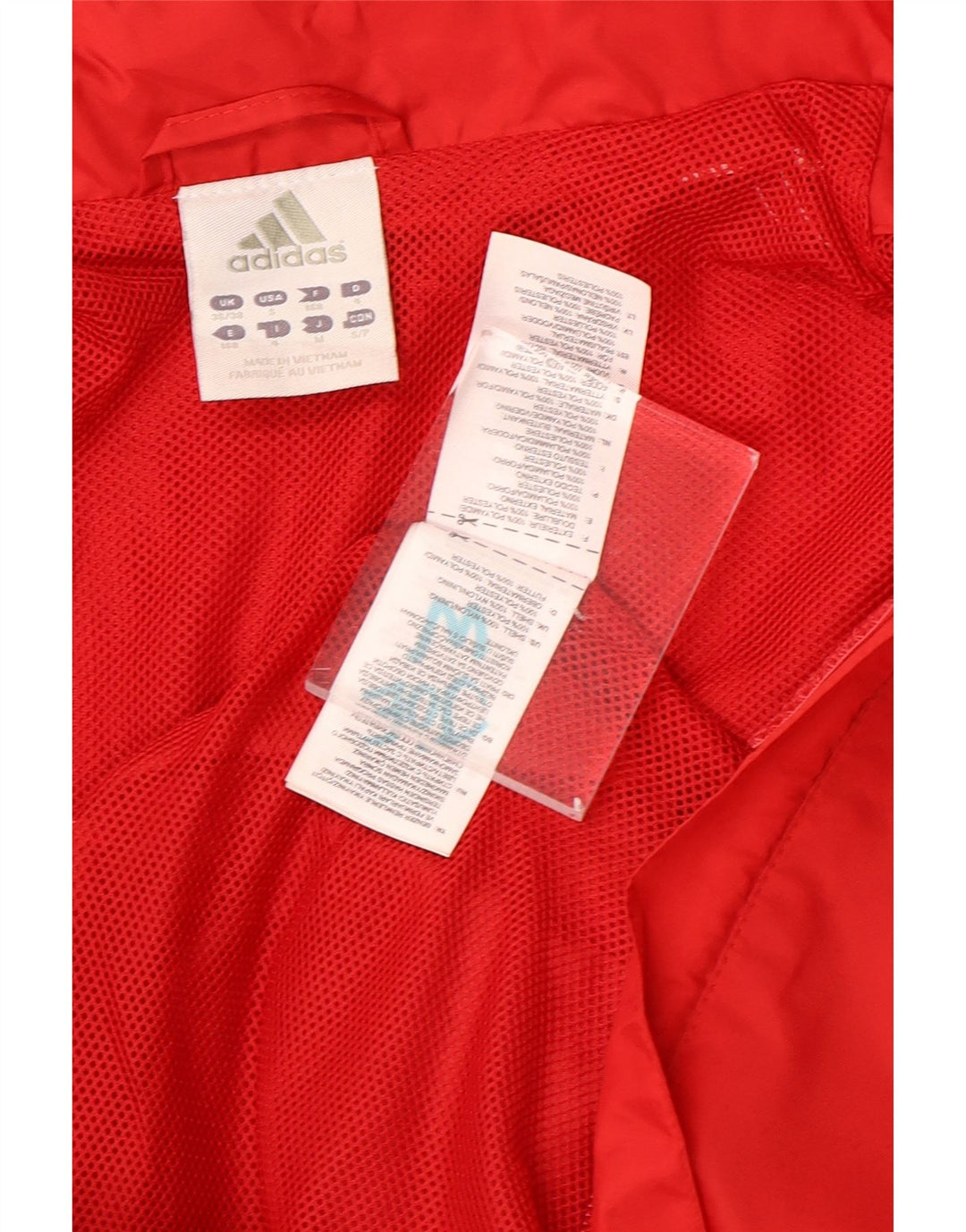 Jachetă de vânt pentru bărbați Adidas, nailon mic roșu