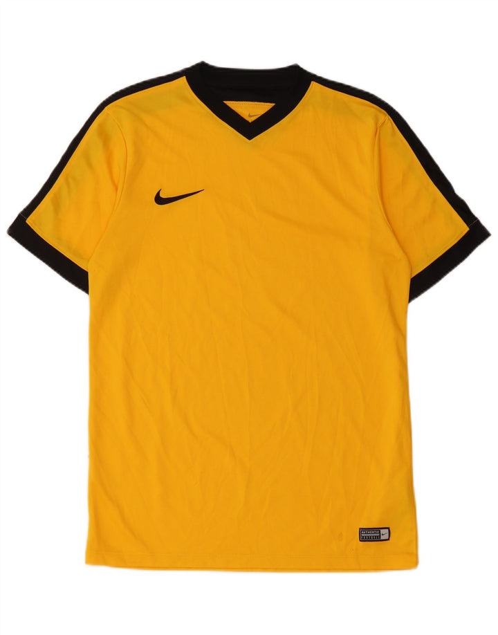 Tricou Nike Dri Fit pentru bărbați Top Mediu Galben Poliester Colorblock
