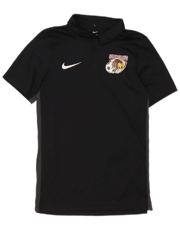 Nike Mens Dri Fit Graphic Polo Shirt Small Black Colourblock