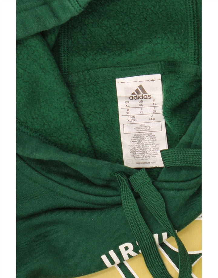 Pulover ADIDAS pentru bărbați, cu grafică de baseball, XL, bumbac, verde