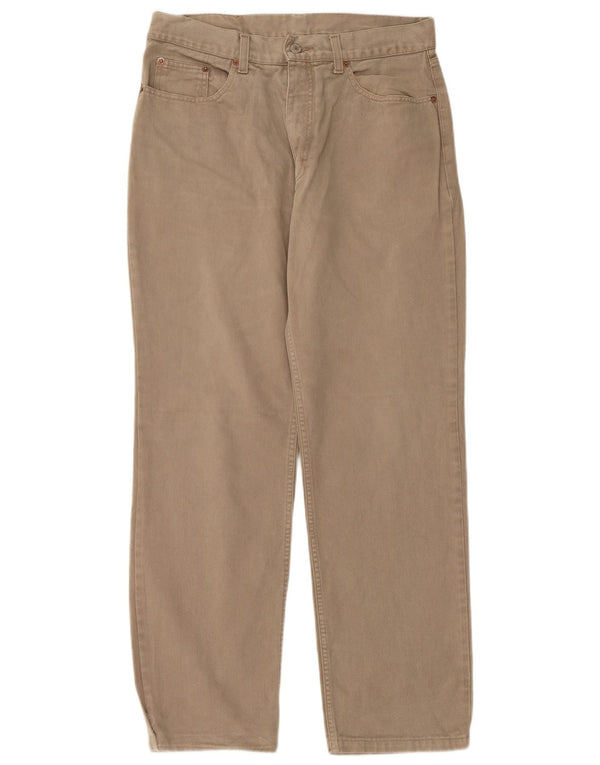 Blugi drepti pentru bărbați FILA IT 50 Large W32 L30 Bej Bumbac