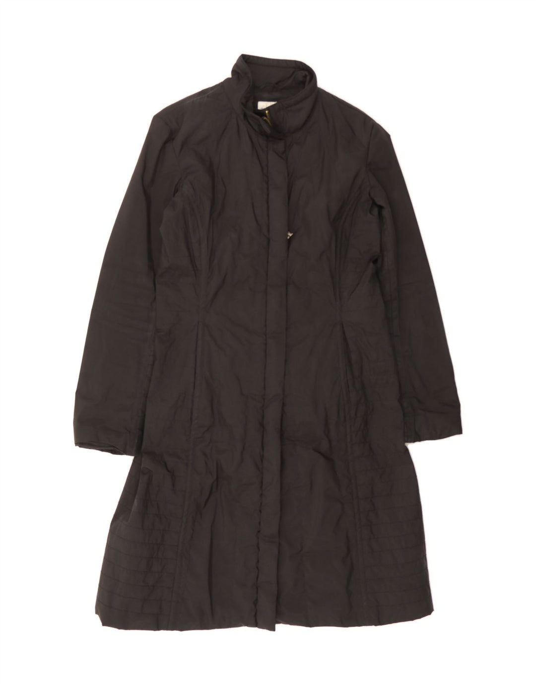 CALVIN KLEIN JEANS Womens Overcoat UK 14 Medium Black Polyester Vintage Calvin Klein Jeans and Second-Hand Calvin Klein Jeans from Messina Hembry 