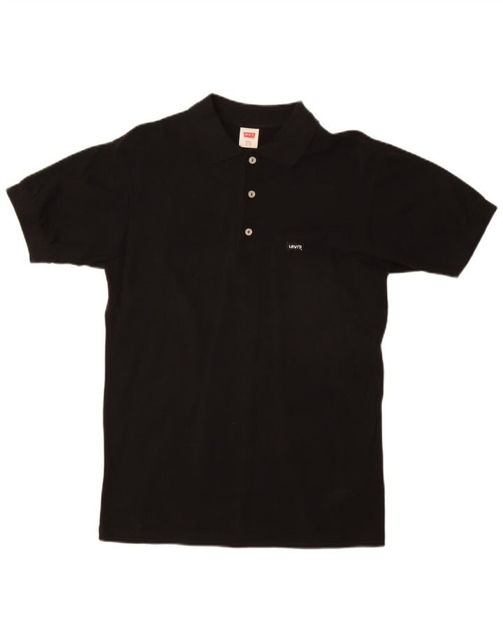 Tricou polo LEVI'S pentru bărbați, bumbac negru mic