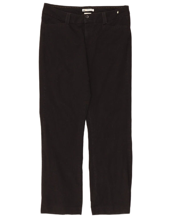 Pantaloni casual drepti Lee pentru femei, cu potrivire perfectă, L36 L30, bumbac negru